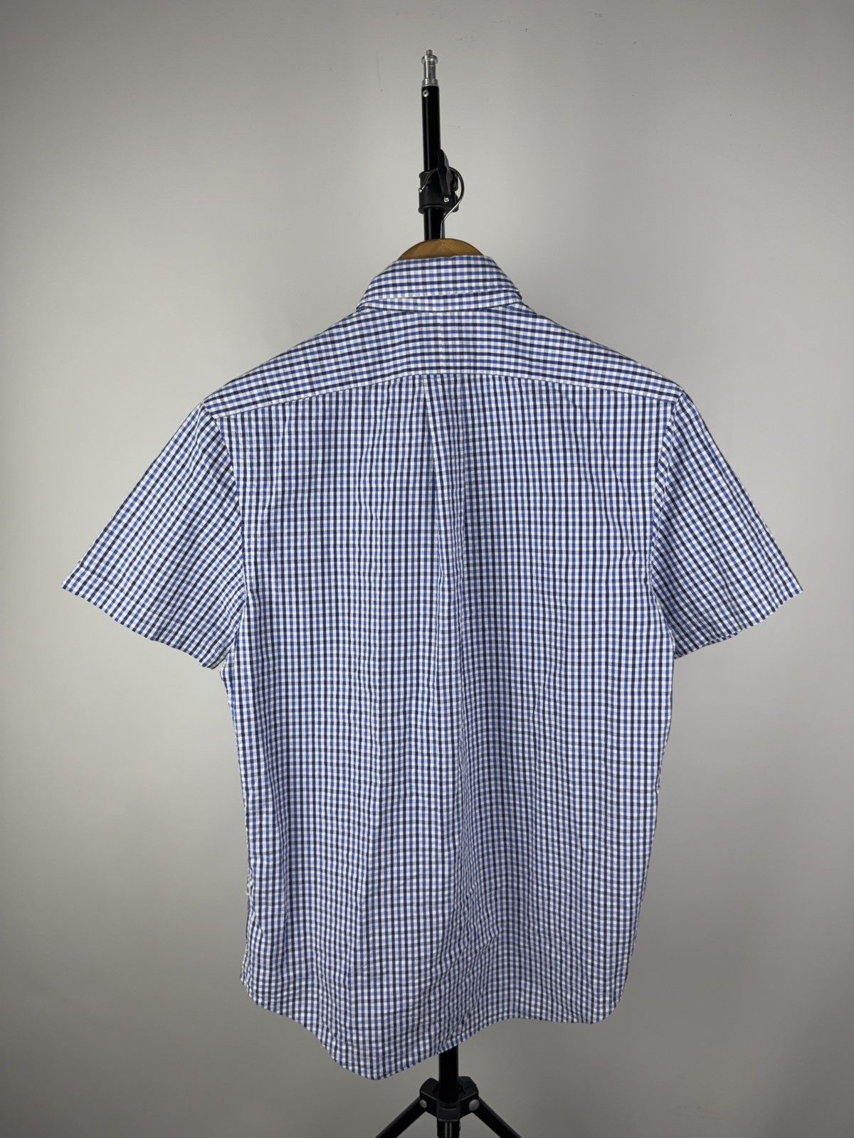 Polo Ralph Lauren 00s Luxury Ralph Lauren Seersucker Gingham Shirt Blue Size US S / EU 44-46 / 1 - 5 Thumbnail