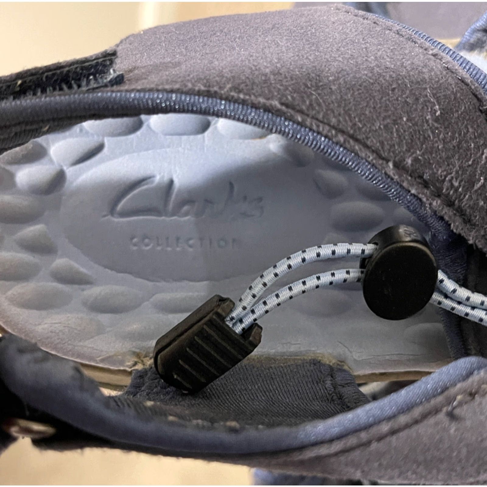 Clarks VINTAGE not applicable; but create title: Clarks Tuvia Maddee Womens Closed Toe Trail Fisherman Sandals Sz 8 M Blue Modern Sport Sandal Size US 8 / IT 38 - 3 Thumbnail