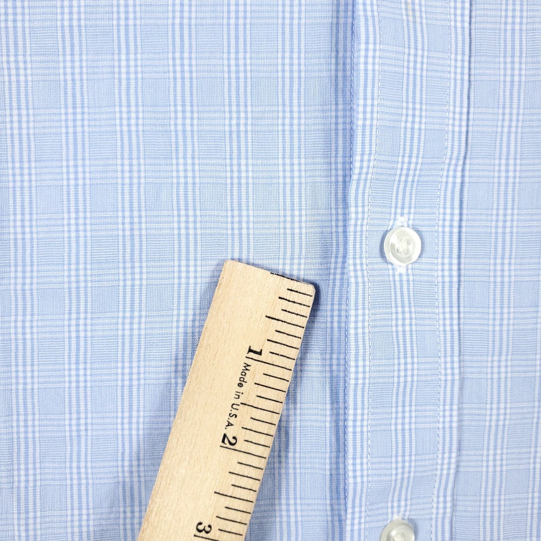 Nautica Nautica Dress Shirt Mens 16.5 Blue Plaid Long Sleeve Button Up Shirt California Classic Brand Nautica Mens 16.5 Blue Plaid Dress Shirt Size 42R - 6 Thumbnail