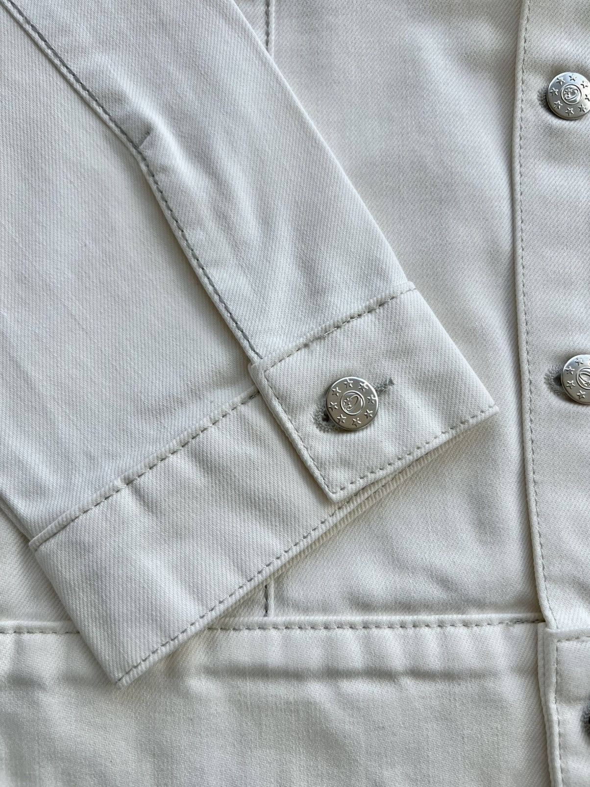 Corteiz Corteiz C-Star White Denim Jacket Medium Size US M / EU 48-50 / 2 - 16 Thumbnail