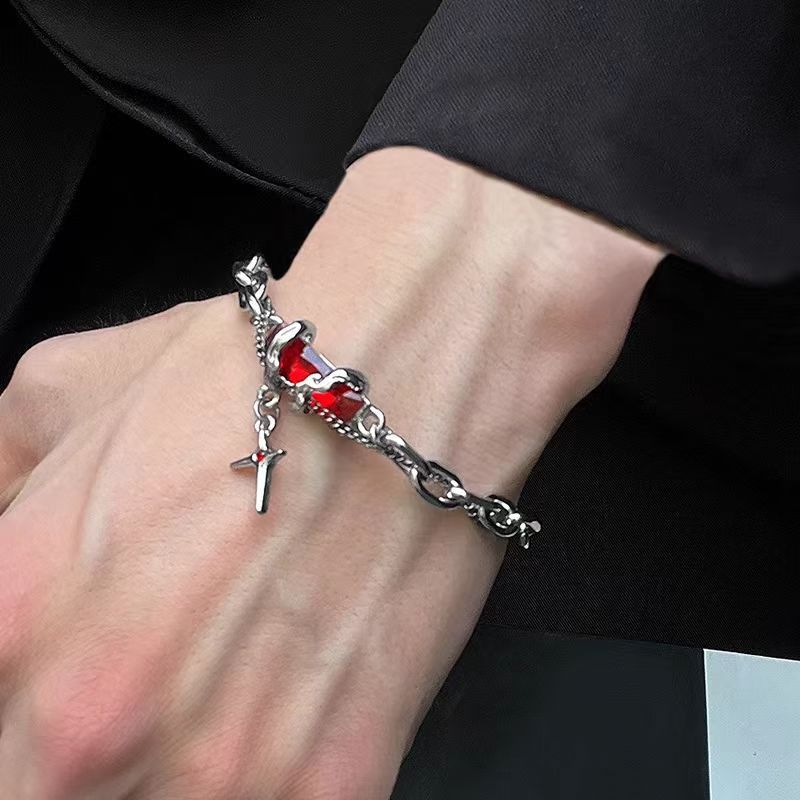 Jewelry Cross Vibe Bracelet Y2K Punk Chain Gotch Bracelets Chains Size ONE SIZE - 4 Thumbnail