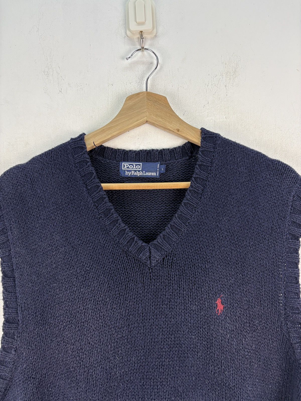 Greg Lauren Vintage Polo Ralph Lauren Sleeveless Knitwear Jumper Size US L / EU 52-54 / 3 - 3 Thumbnail