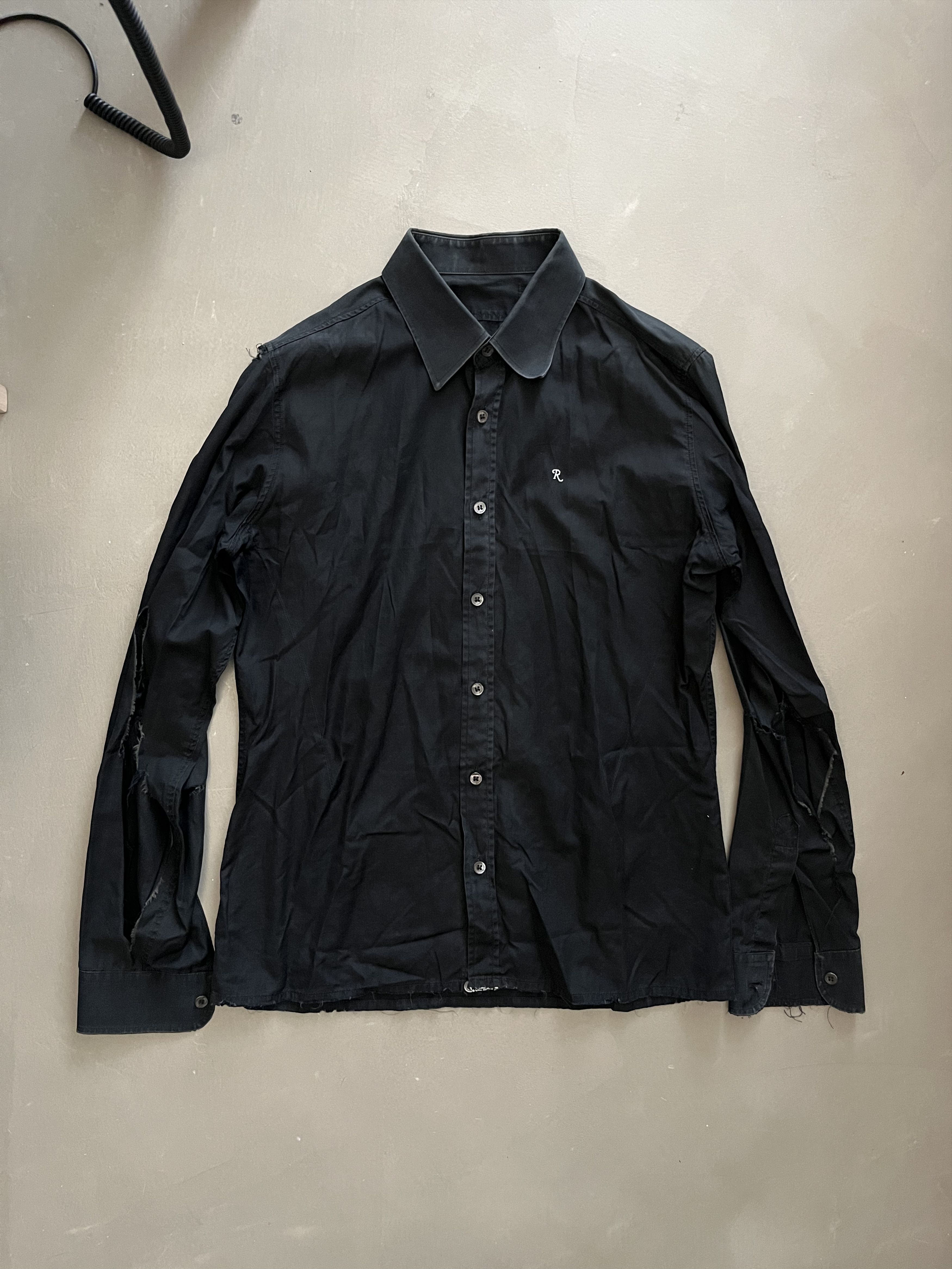Raf Simons S/S 1999 thrashed button-up Size US M / EU 48-50 / 2 - 1 Thumbnail