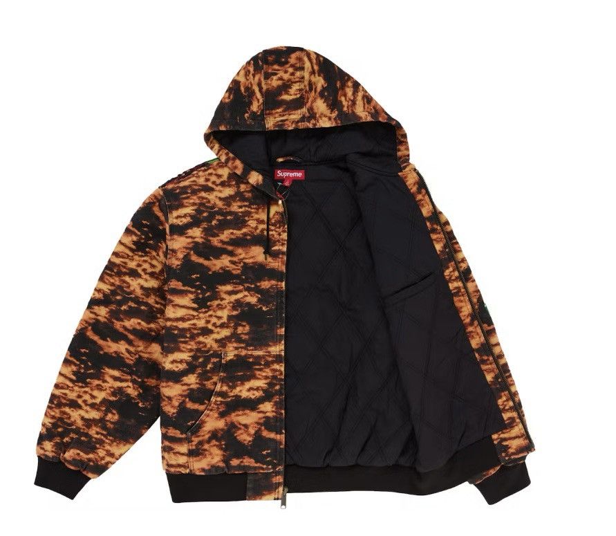 Supreme Supreme AOI Embroidered Hooded Work Jacket Flames Size US M / EU 48-50 / 2 - 5 Thumbnail