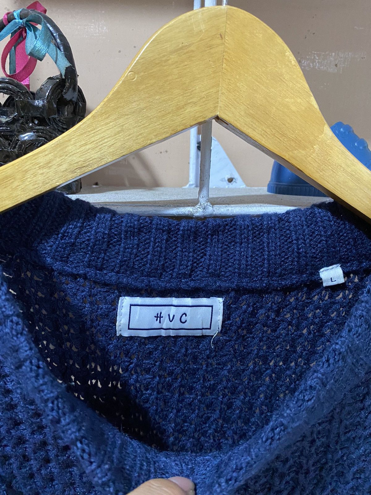 Hysteric Glamour × Japanese Brand × PPFM Hvc-Japanese Destroyed Grunge Knitted Ifsixwasnine lgb Size US L / EU 52-54 / 3 - 5 Thumbnail