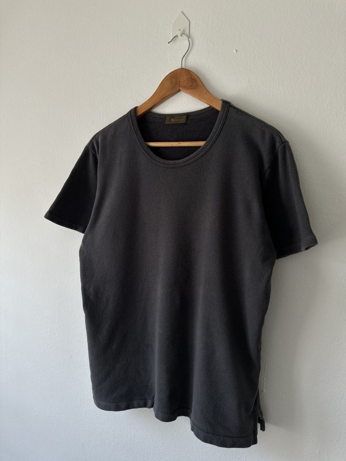 Yohji Yamamoto Y’s for Men Minimal Black Crewneck T Shirt Size US M / EU 48-50 / 2 - 3 Thumbnail