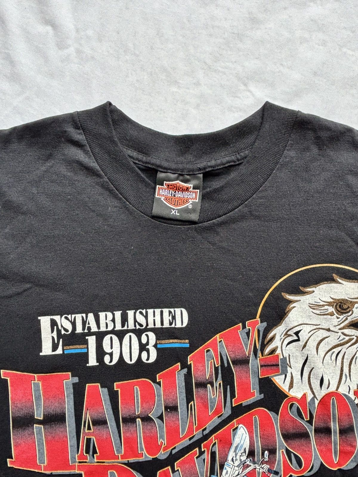 Harley Davidson Vintage 1991 Harley-Davidson Tee – “Established 1903” Size US XL / EU 56 / 4 - 2 Thumbnail