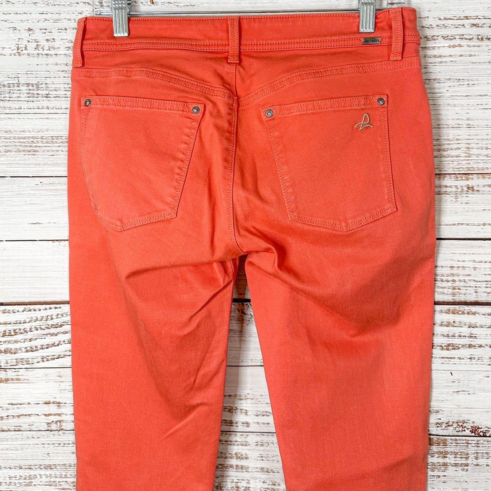 DL1961 DL1961 Coral Orange Emma Ankle Skinny Jegging, EUC, Size 28 Size 28" / US 6 / IT 42 - 7 Thumbnail