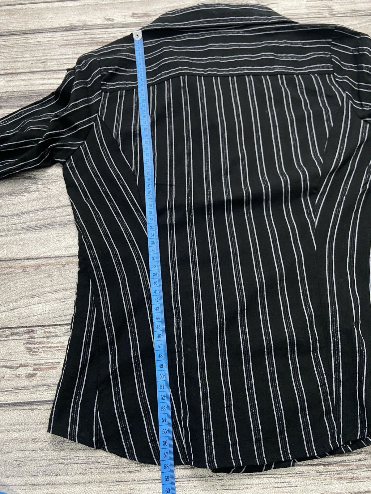 Tornado Mart 2000s Tornado Mart Sirens Officer Striped Open Collar Shirt Size S / US 4 / IT 40 - 15 Thumbnail
