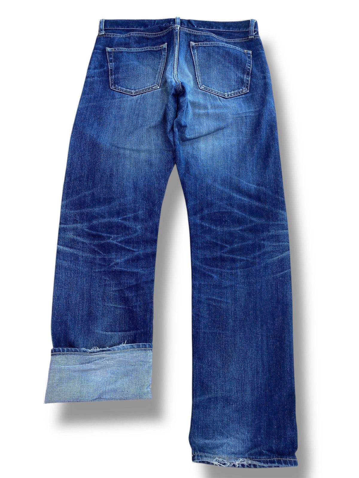 Uniqlo Uniqlo X Selvage Whiskers Style Straight Cut Jean Size US 33 - 3 Thumbnail