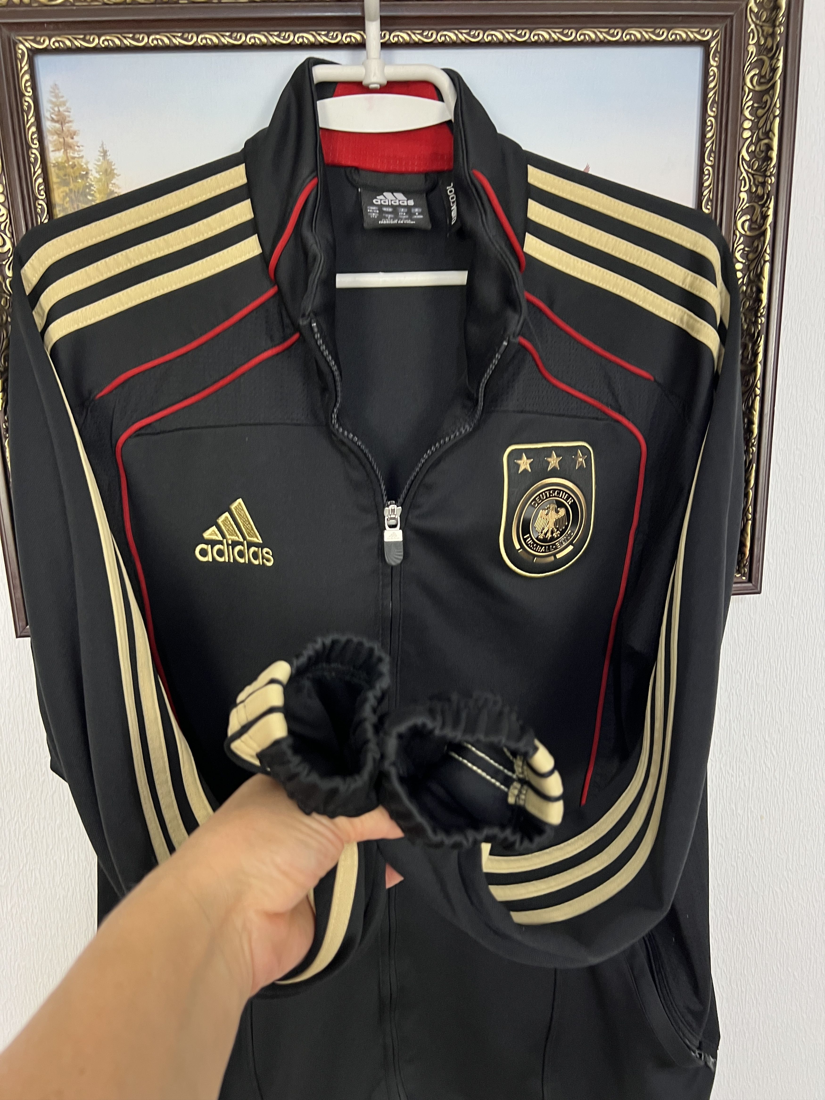 Adidas Vintage Germany Football Jacket Soccer Track Top National Size US M / EU 48-50 / 2 - 6 Thumbnail
