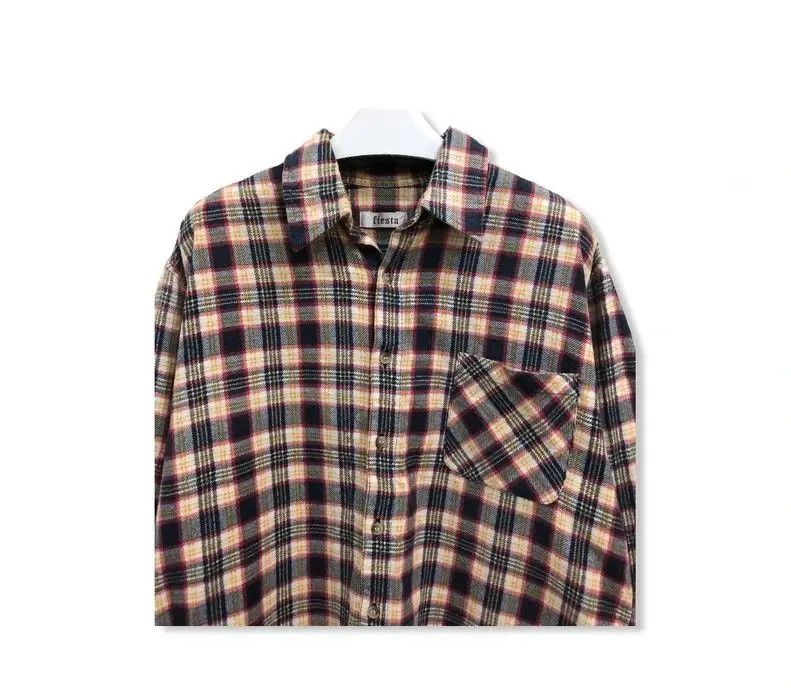 Vintage Vintage Fiesta Plaid Tartan Flannel Shirt 👕 Size US M / EU 48-50 / 2 - 2 Thumbnail