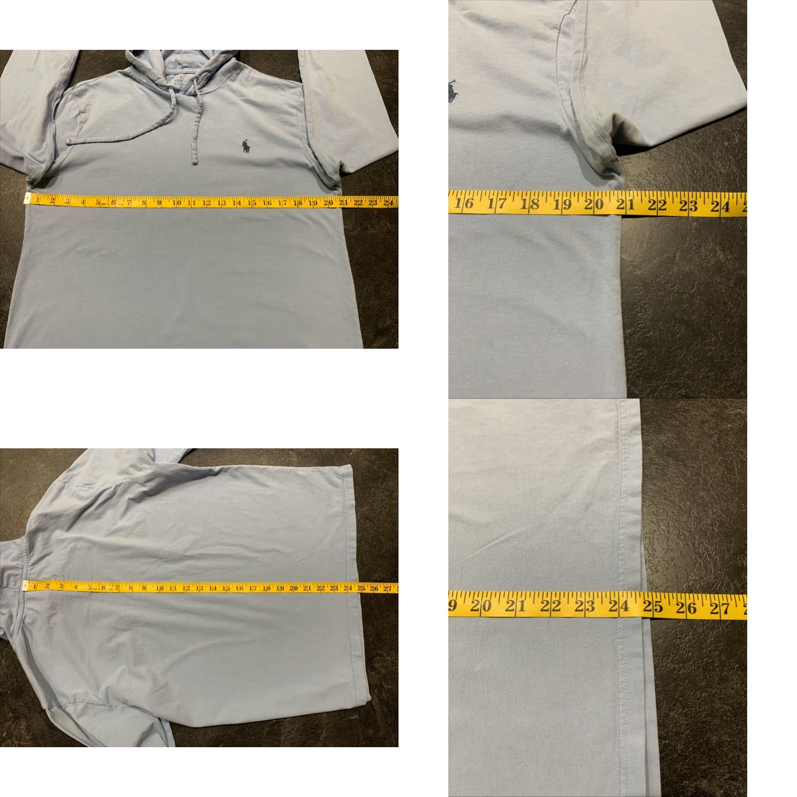 Polo Ralph Lauren Polo Ralph Lauren Lightweight Hoodie Mens M Pullover Solid Light Blue Gym Outdoor Size US M / EU 48-50 / 2 - 8 Thumbnail