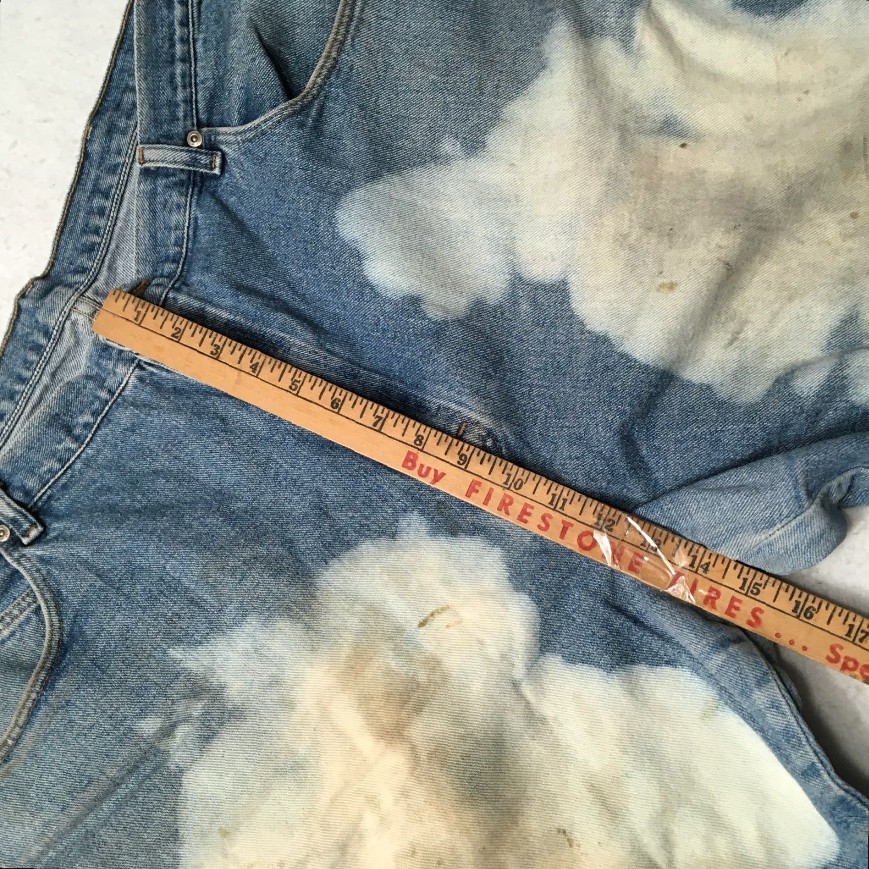 Wrangler Wrangler Men's Blue Jean Shorts Bermuda Size 36 Silver Edition acid washed Blue Jeans Bermuda Mens 36 Silver Edition Wrangler Shorts Size US 36 / EU 52 - 3 Thumbnail