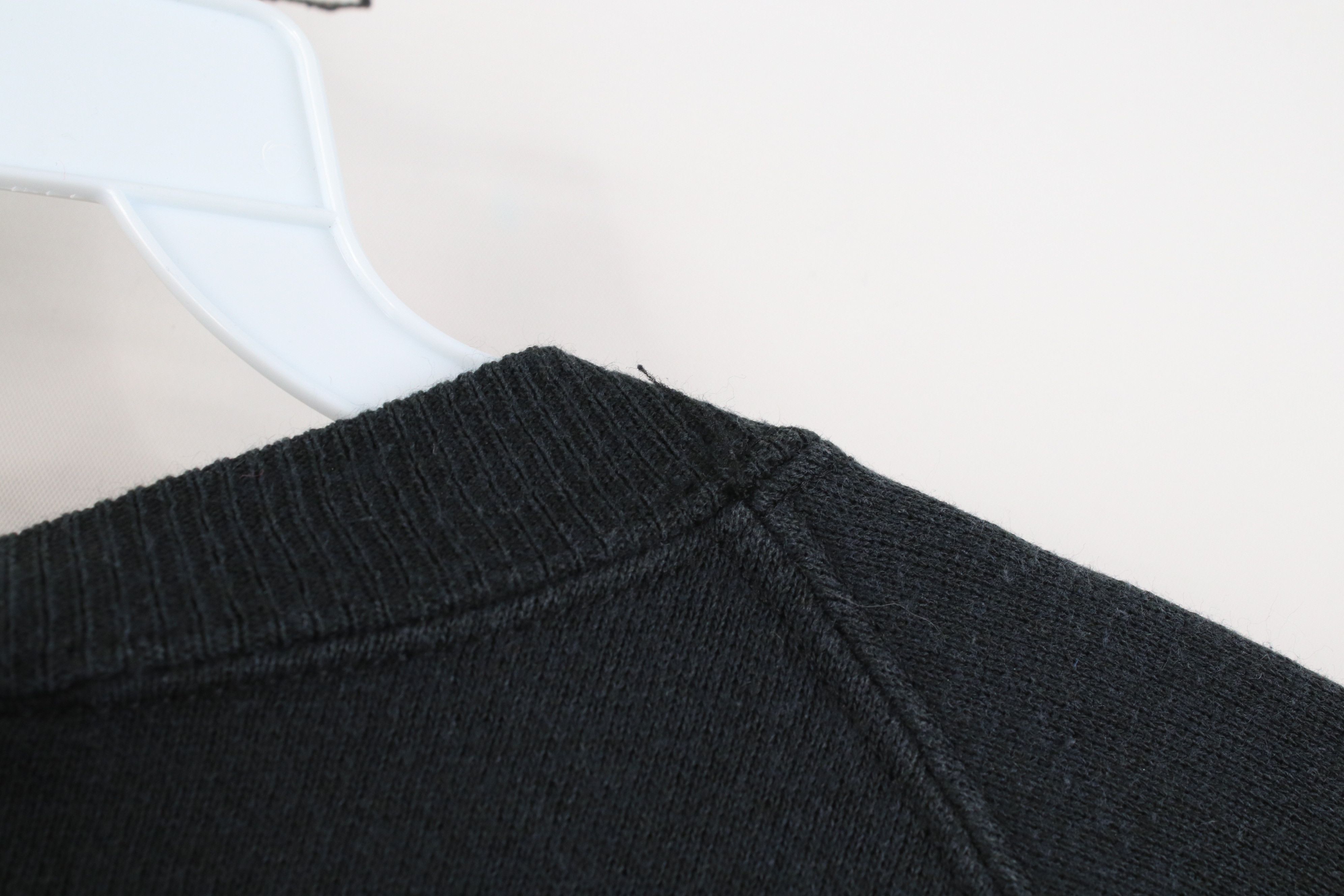 Vintage Vintage 90s Streetwear Faded Blank Crewneck Sweatshirt Black Size XL / US 12-14 / IT 48-50 - 8 Thumbnail