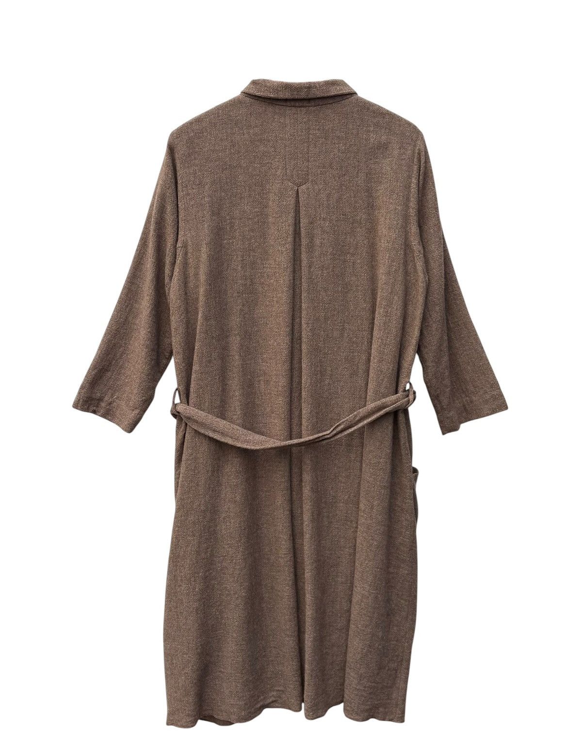 Issey Miyake Plantation Issey Miyake Wool Blend Robe Coat Size US M / EU 48-50 / 2 - 6 Thumbnail