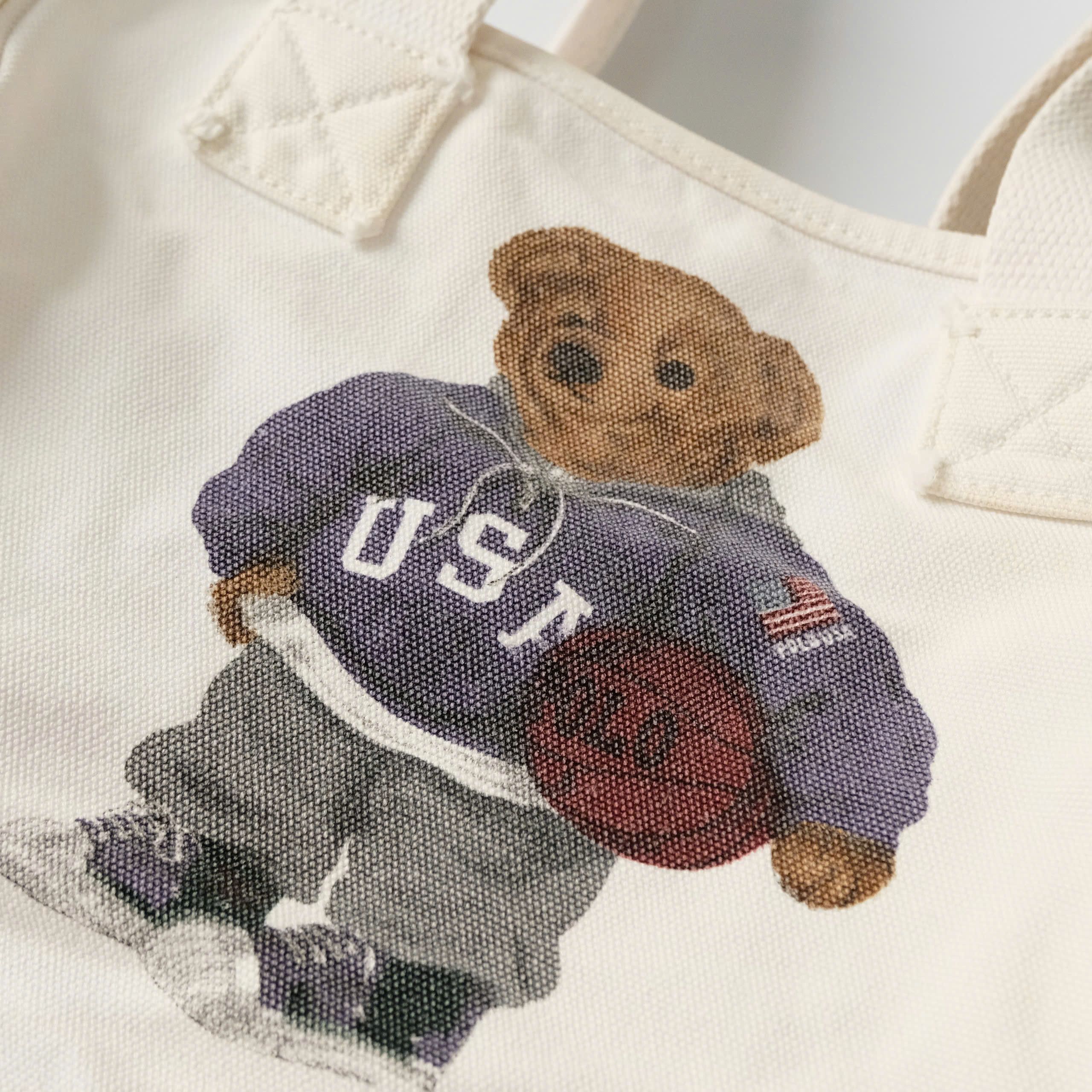 Polo Ralph Lauren Vintage Polo Bear By Ralph Lauren Canvas Tote Bag Size ONE SIZE - 2 Thumbnail