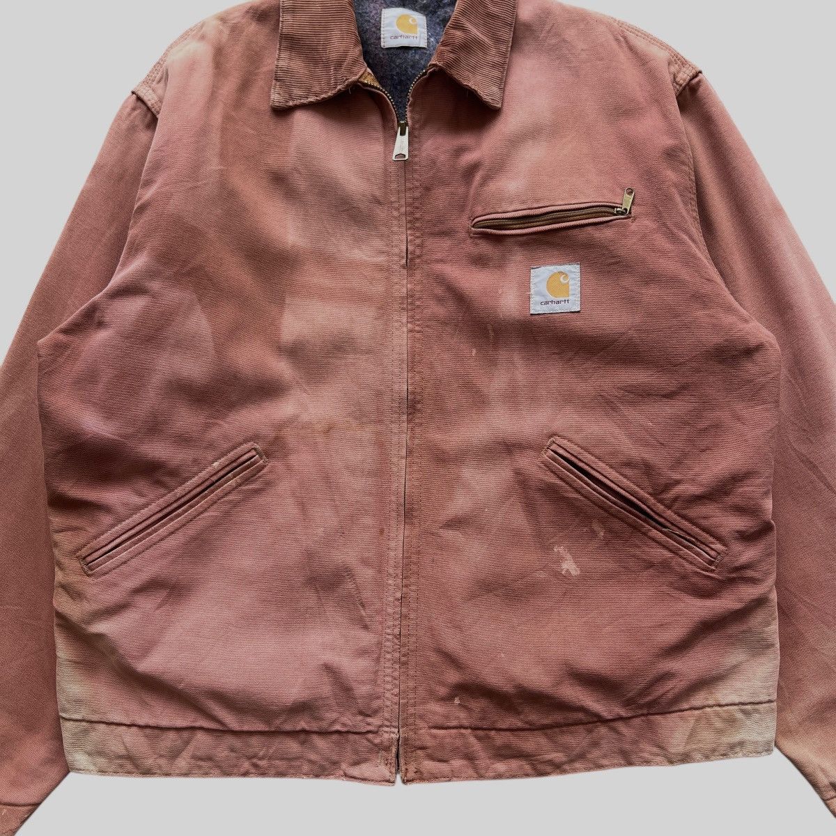 Carhartt 🔥 RARE VINTAGE CARHARTT DETROIT BLANKET DYED SUN FADED Size US L / EU 52-54 / 3 - 7 Thumbnail