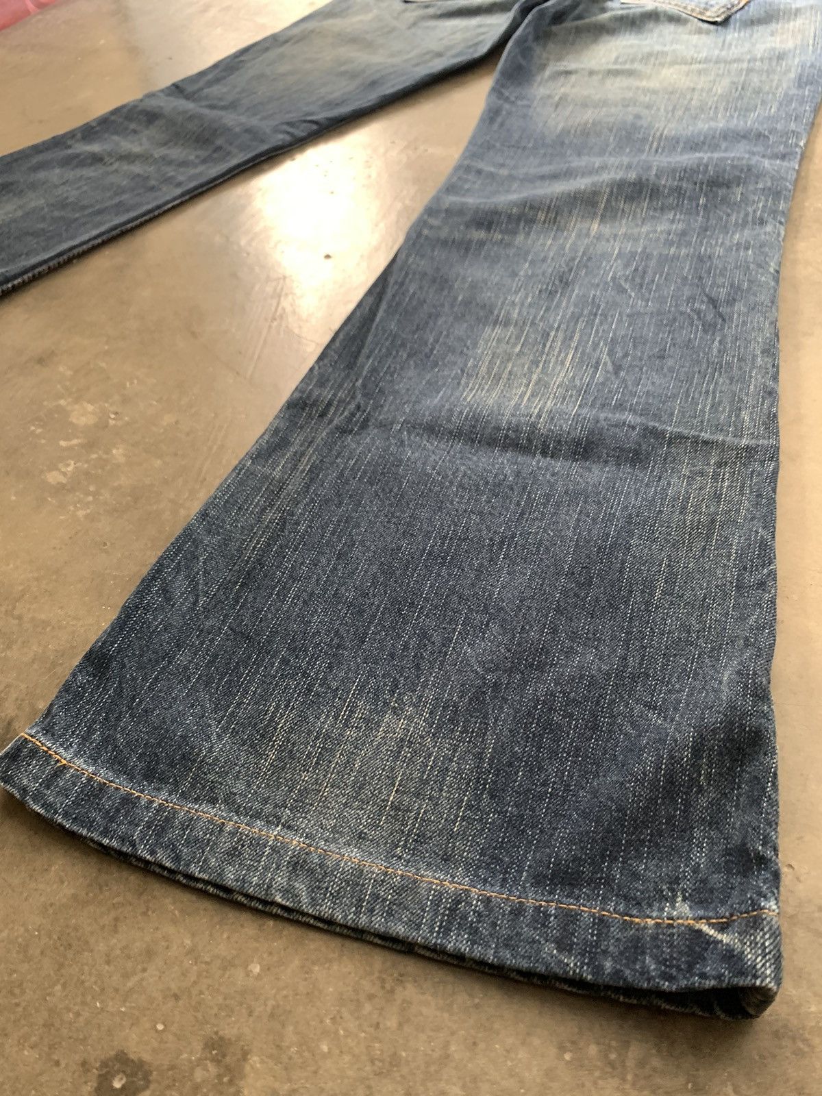 Tornado Mart Super Flare Jeans Mud Rusty Japan Brappers Bush Pant Jeans Size 31" - 12 Thumbnail