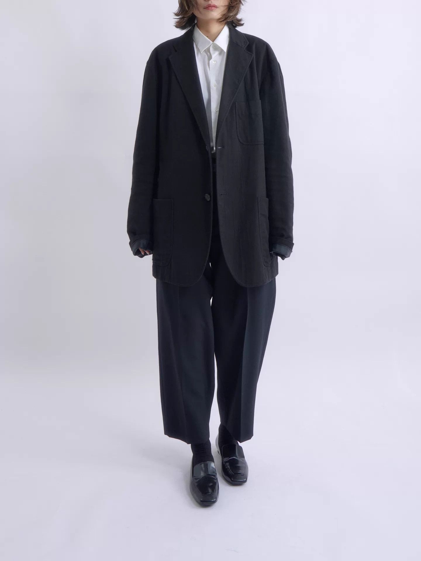 Issey Miyake ISSEY MIYAKE 00s Vintage Japanese Black Soft Blazer Size US XL / EU 56 / 4 - 2 Thumbnail