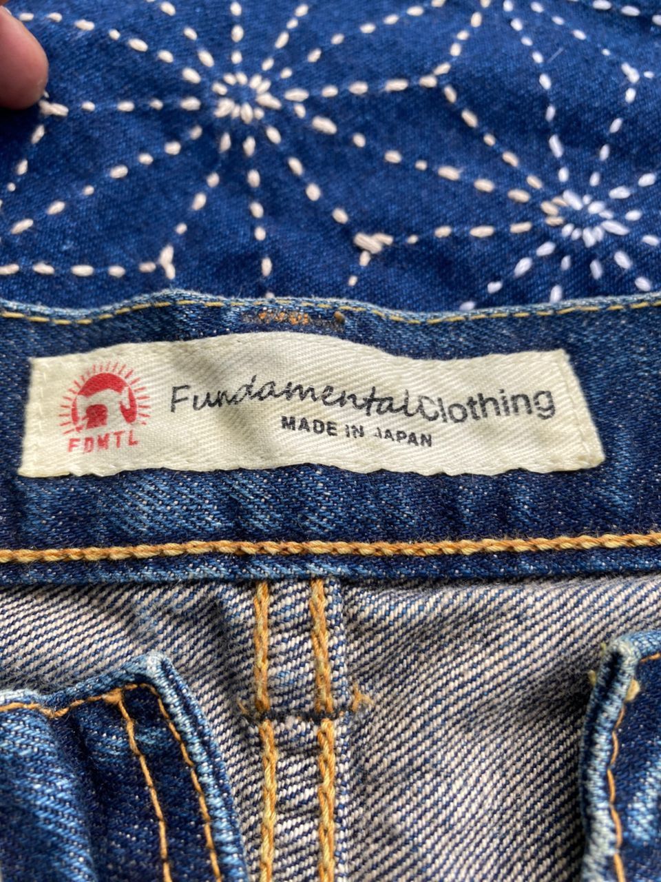 FDMTL FDML Japan Boro Sashiko Patchwork Selvedge Denim Jeans Size US 34 / EU 50 - 6 Thumbnail