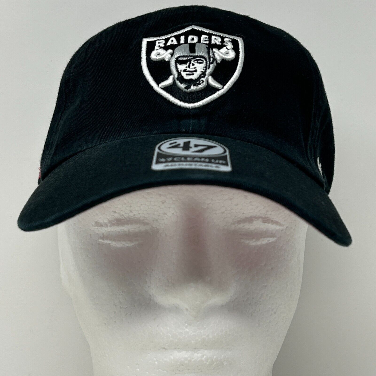 47 Las Vegas Raiders Dad Hat Baseball Cap Super Bowl XI Black Size ONE SIZE - 2 Thumbnail