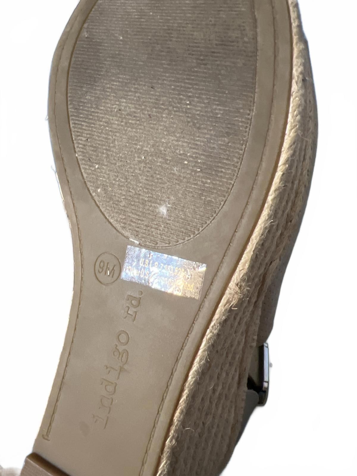 Other Indigo Rd. Beige Espadrille Wedge Sandals with Ankle Strap 9 Size US 9 / IT 39 - 8 Thumbnail