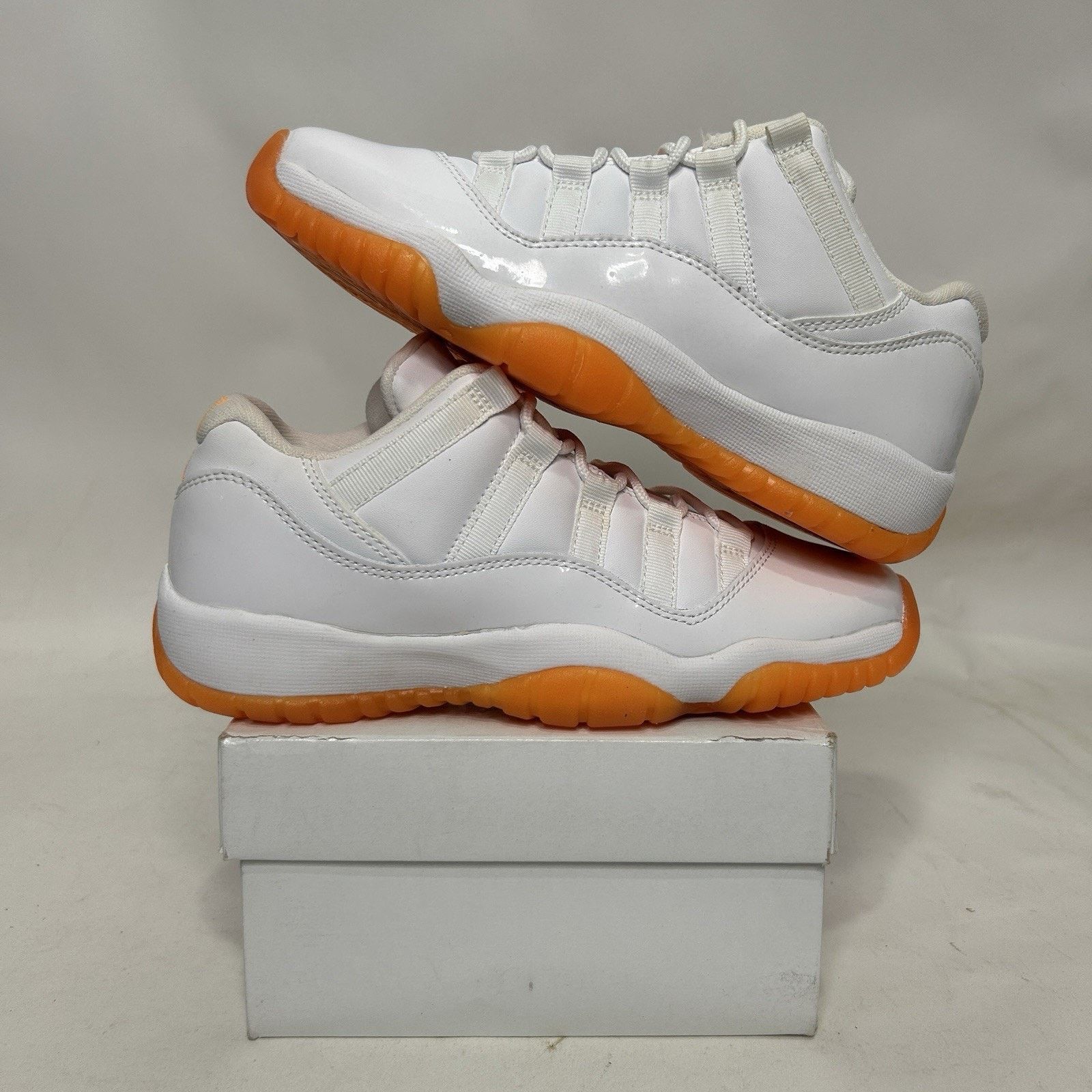 Jordan Brand Nike Air Jordan Retro 11 Low GG “White Citrus” Size US 6 / IT 36 - 1 Thumbnail