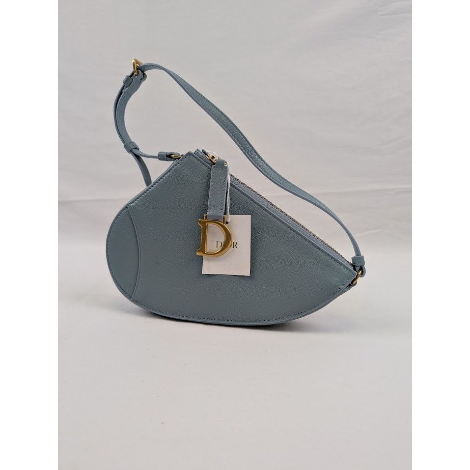 Dior o1rshd1 Size: OS / Saddle Rodeo Pouch in Slate Blue Size ONE SIZE - 1 Thumbnail