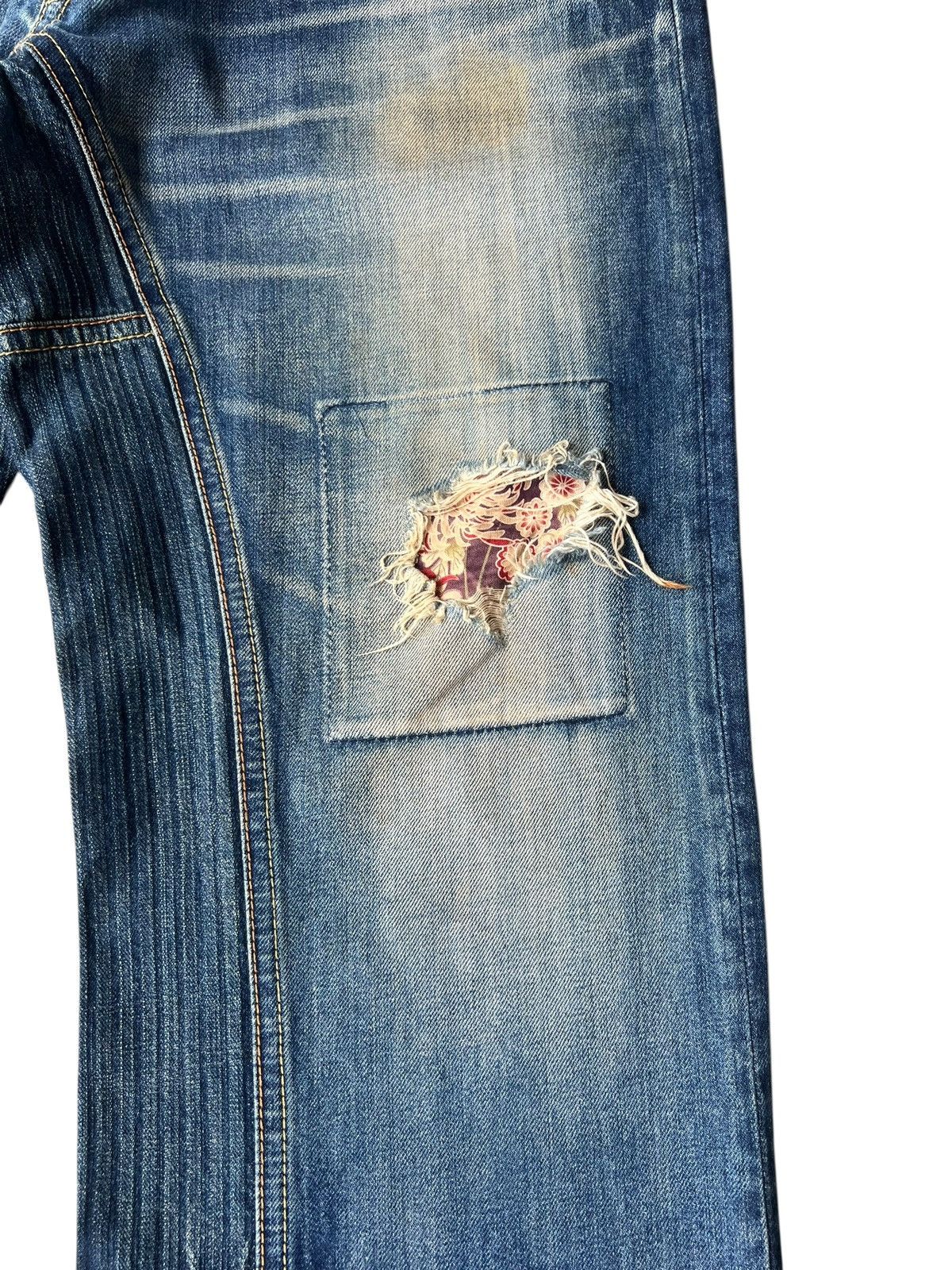 Eternal ETERNAL Distressed Aging Mud Hybrid Denim Loose Jeans Size US 34 / EU 50 - 12 Thumbnail