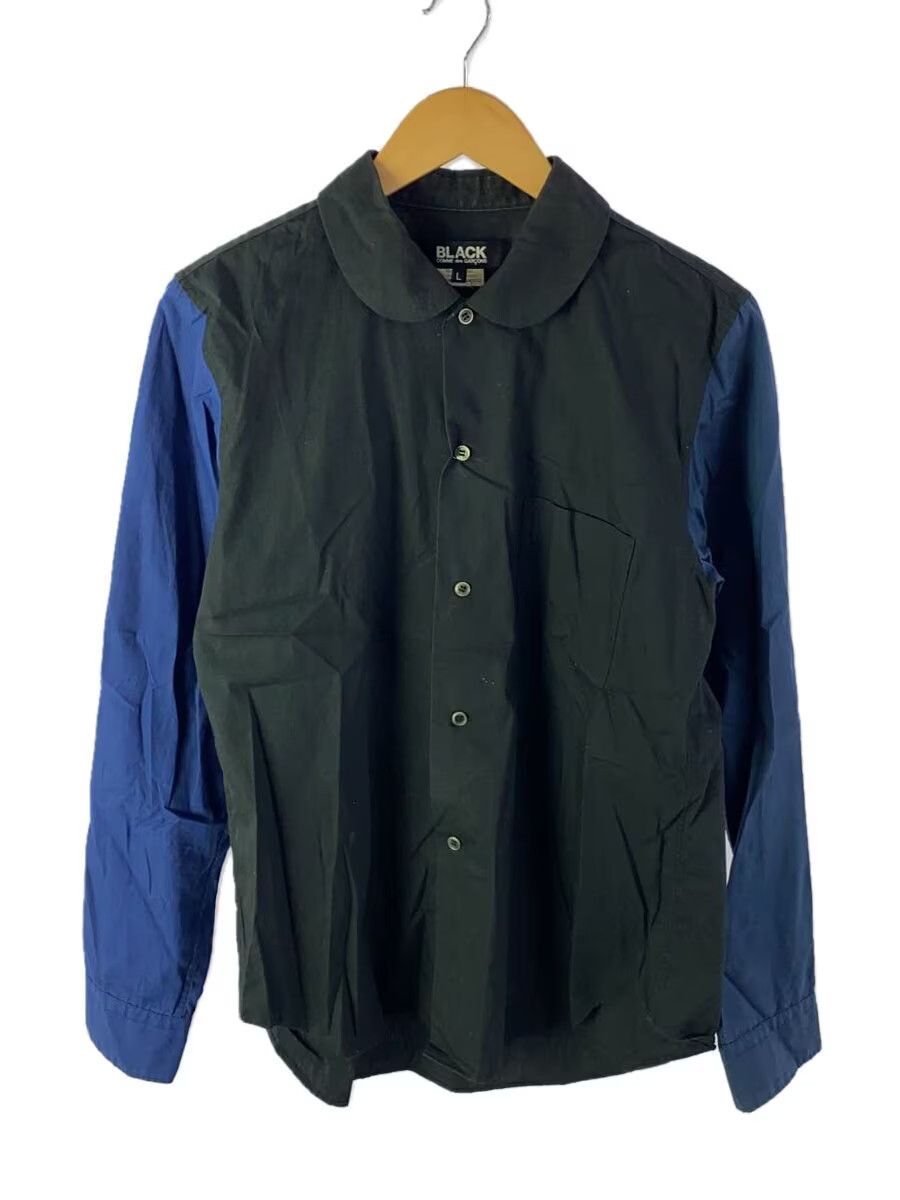 Comme des Garcons × Comme des Garcons Black Round Collar Button Shirt Size US L / EU 52-54 / 3 - 1 Thumbnail