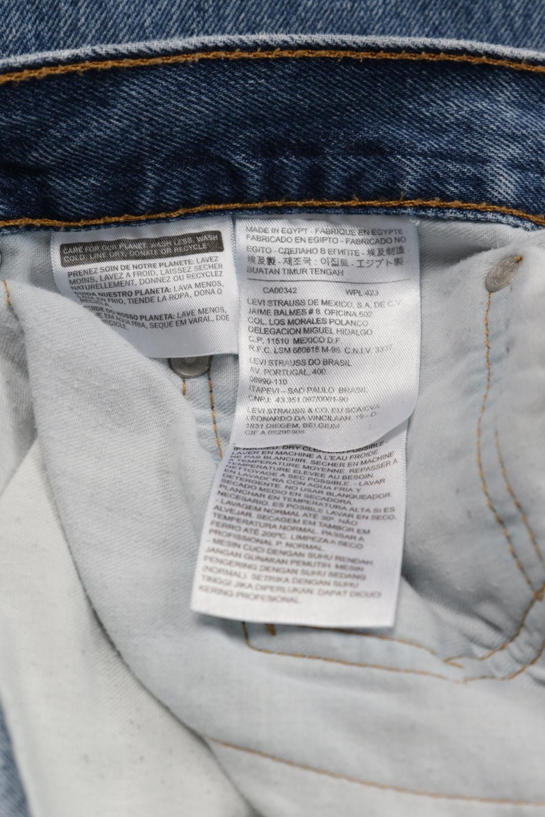 Levi's 00's Levi's 550 Dark Wash Relaxed Fit Jeans Size US 38 / EU 54 - 7 Thumbnail