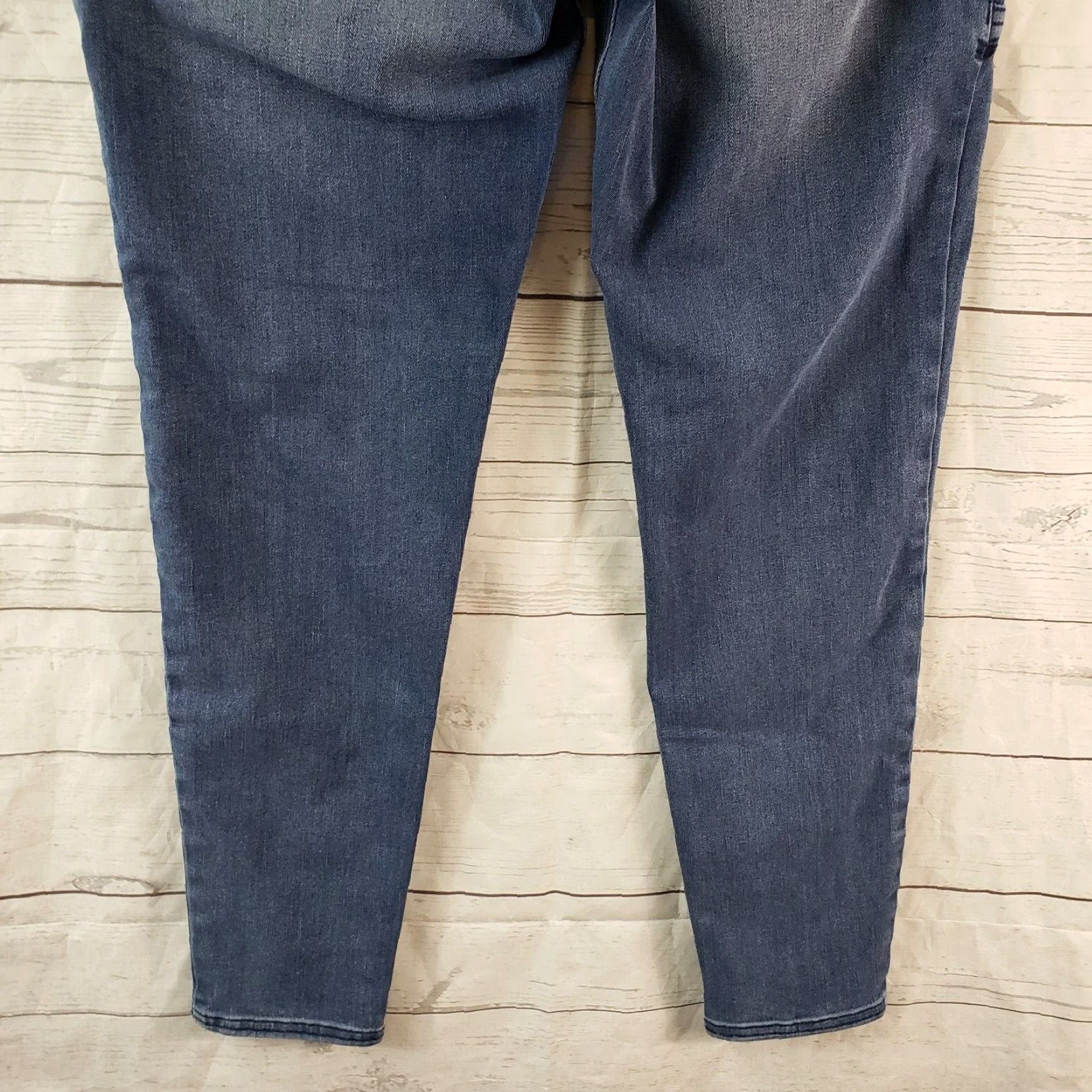 Vintage Betabrand Womens Skinny Pull On Jeans Sz S Blue Mid Rise Pockets Denim Size 28" / US 6 / IT 42 - 5 Thumbnail