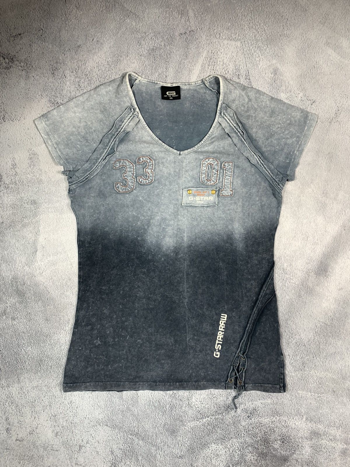 G-Star × Vintage Vintage Y2K G-star Raw t-shirt big logo streetwear size XXL Size XXL / US 16-18 / IT 52-54 - 1 Thumbnail