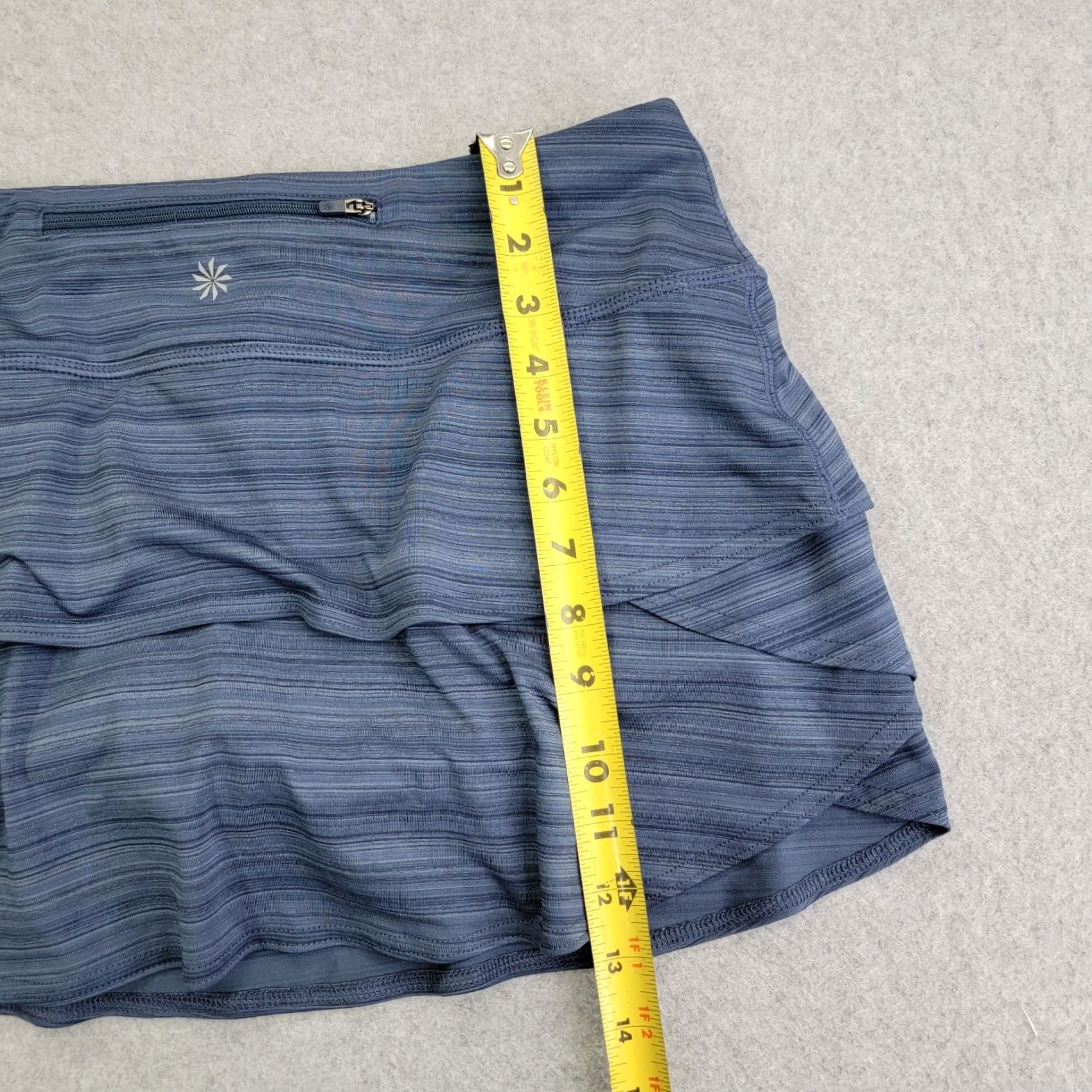 Athleta Athleta Skirt Womens S Ruffle Back Pockets Activewear Skort Skirt Blue Short Size 28" / US 6 / IT 42 - 5 Thumbnail