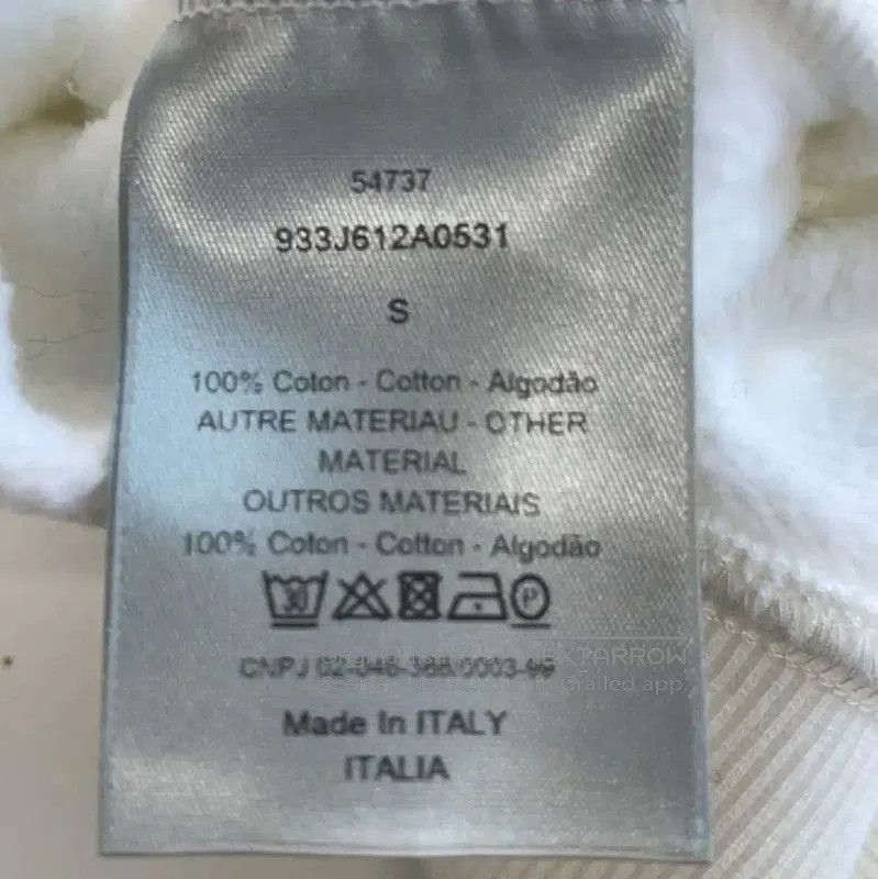 Dior Dior Women's White Cotton Sweatshirt with Bee . Size S / US 4 / IT 40 - 4 Thumbnail