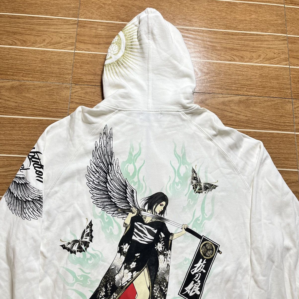Japanese Brand Divine Retribution Fallen Angel Zip Up Jacket Size US XXL / EU 58 / 5 - 19 Thumbnail
