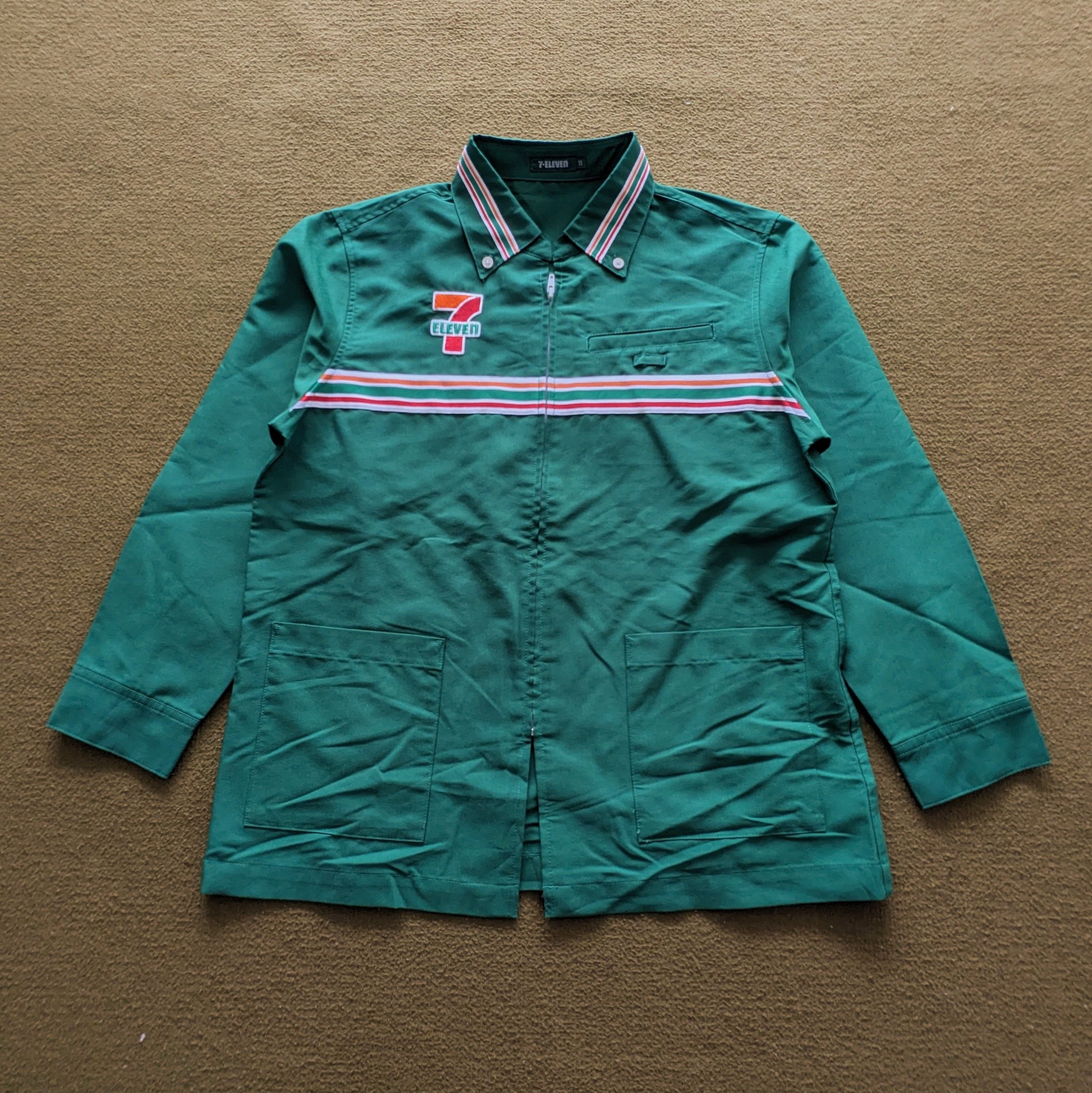 Vintage Vintage 7 ELEVEN Uniform Workers Jacket Size US S / EU 44-46 / 1 - 1 Thumbnail