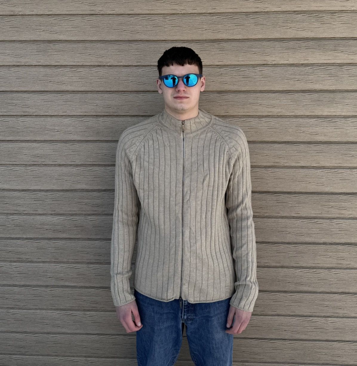 Burberry Burberry London Men Wool Full Zip Sweater XL Italy Logo Size US XL / EU 56 / 4 - 1 Thumbnail