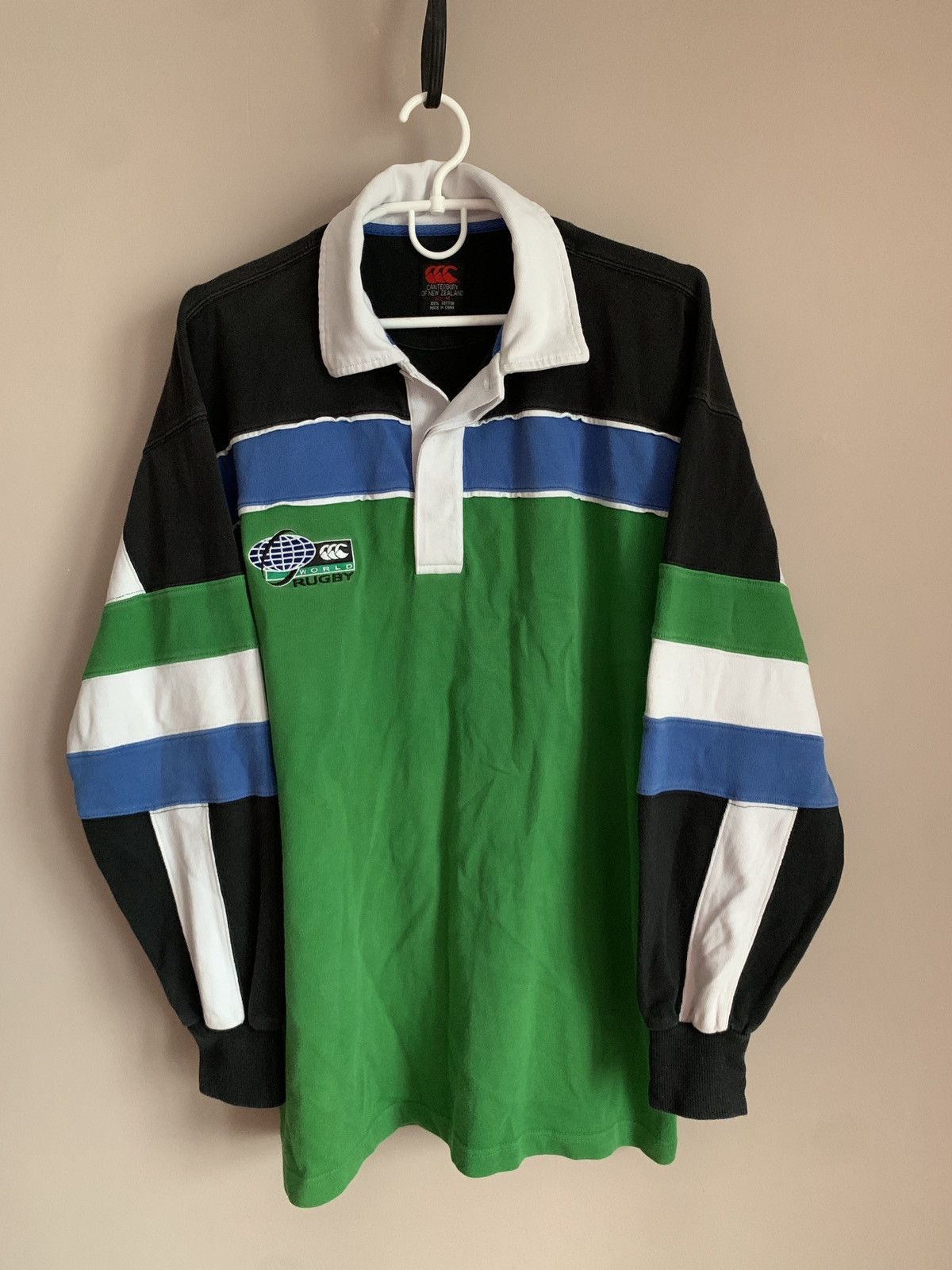 Canterbury of New Zealand Vintage Canterbury World Rugby Long Sleeve Shirt Retro Sz M Size US M / EU 48-50 / 2 - 1 Thumbnail