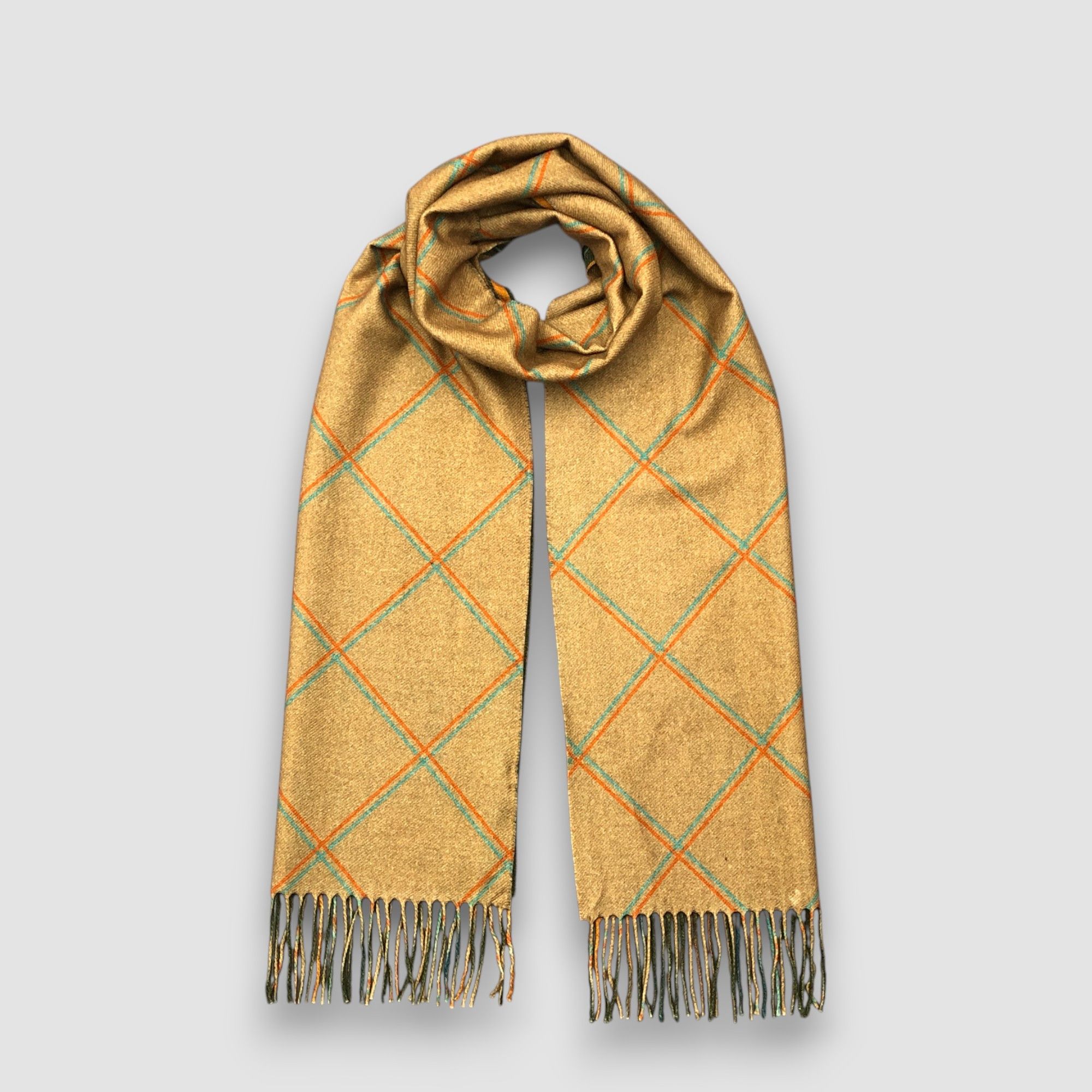 Japanese Brand Vintage Winter Scarf Muffler Wool Cashmere Scarves Size ONE SIZE - 1 Thumbnail