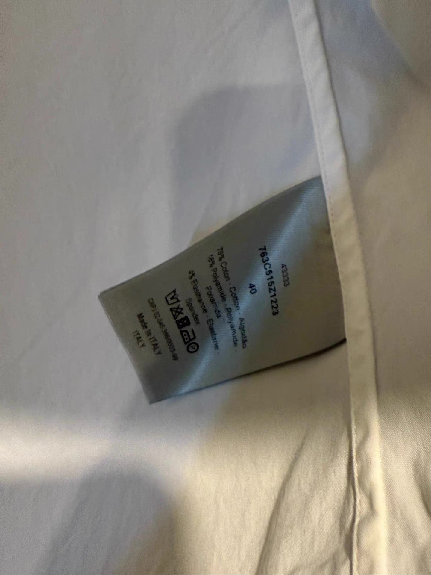 Dior Dior Homme white shirt with fringe Q20 Size US L / EU 52-54 / 3 - 4 Thumbnail