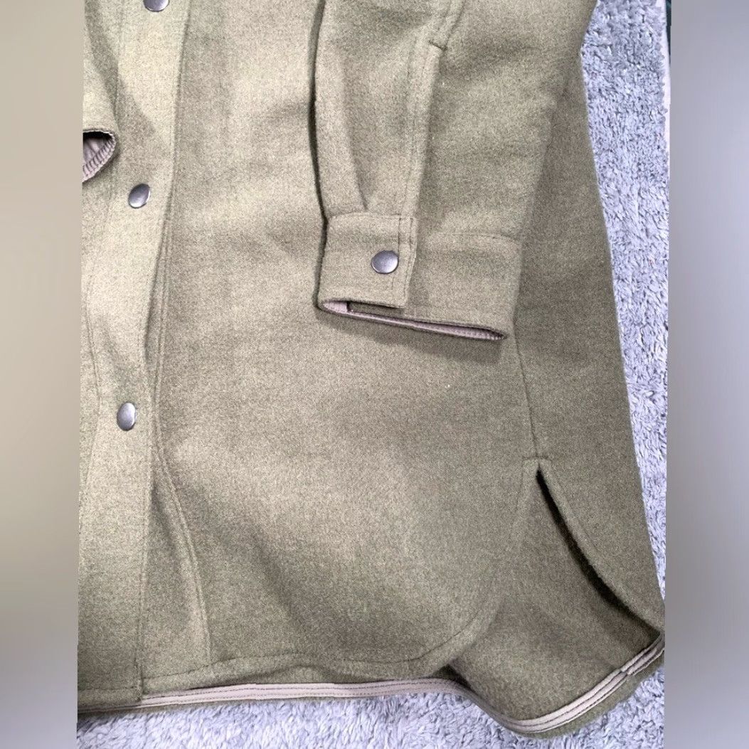 Talbots Talbots Shacket Wool Coat XS Women Sage Green Long Wool shacket Coat Green Womens XS Talbots Size XS / US 0-2 / IT 36-38 - 3 Thumbnail
