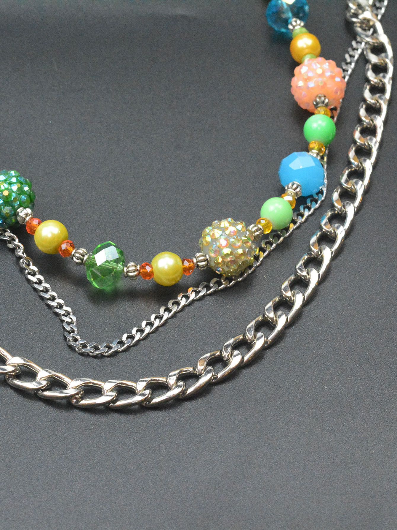 Japanese Brand × Jewelry Triple-Layer Crystal Bead Pants Chain Size ONE SIZE - 2 Thumbnail