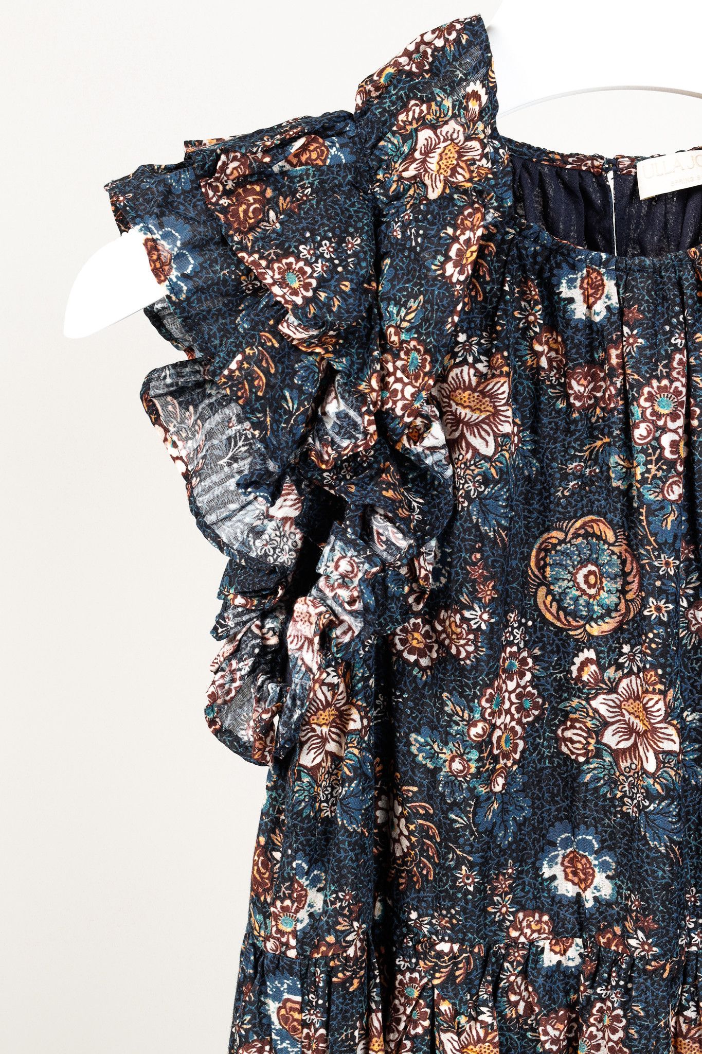 Ulla Johnson Ulla Johnson Adele Twilight Floral Print Cotton Ruffle Dress Size XXS / US 00 / IT 34 - 7 Thumbnail