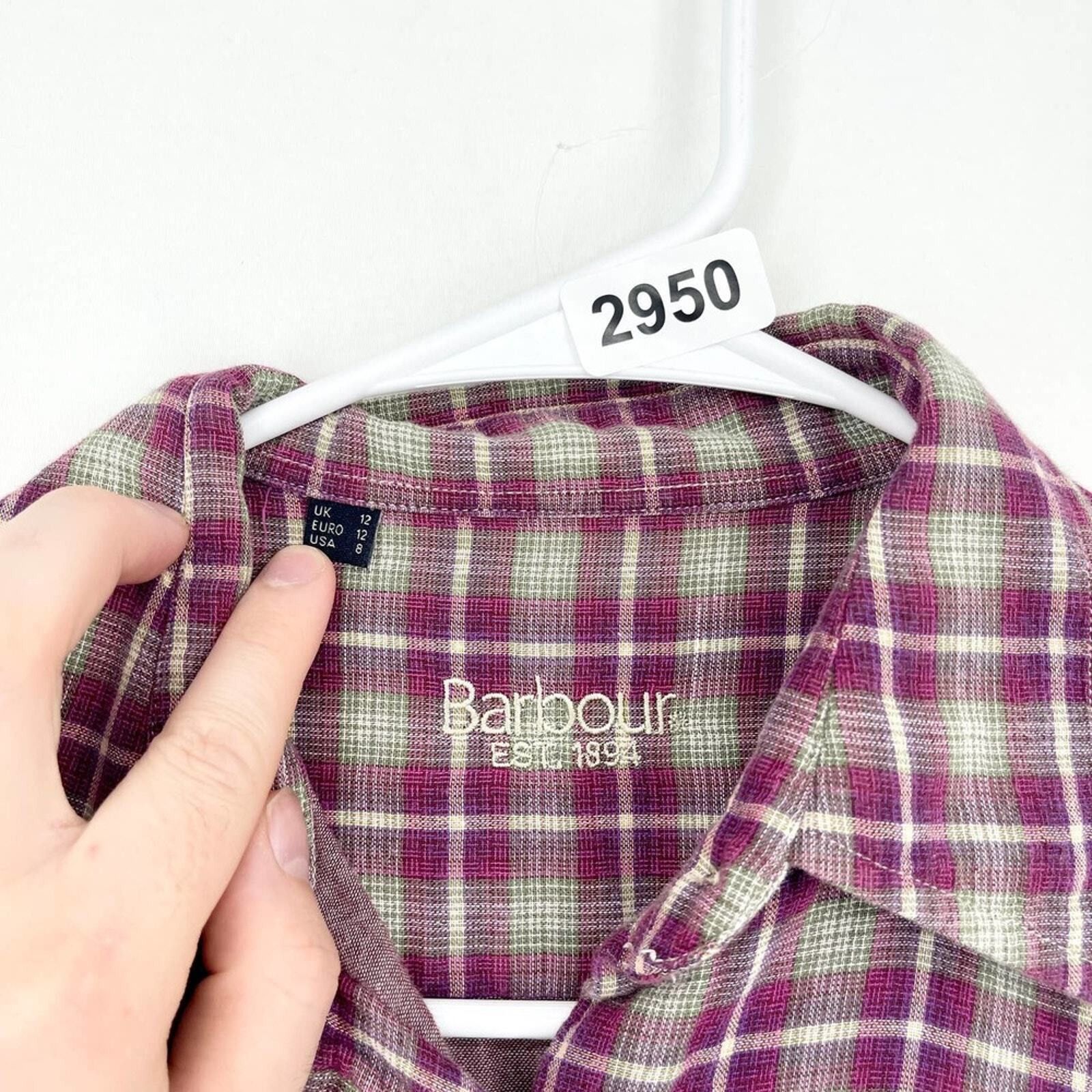 Barbour Barbour Long Sleeve Cotton Western Plaid Button Down Size 8 Size M / US 6-8 / IT 42-44 - 2 Thumbnail