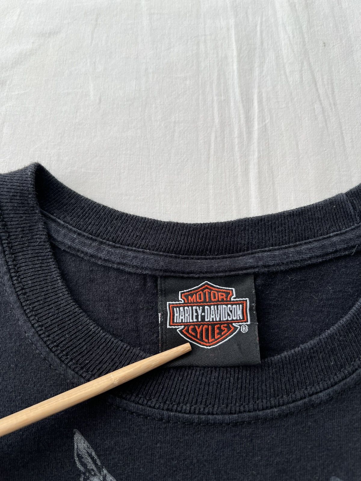Harley Davidson Vintage 2011 Harley Davidson Las Vegas Skull Y2k T-shirt Size US M / EU 48-50 / 2 - 11 Thumbnail