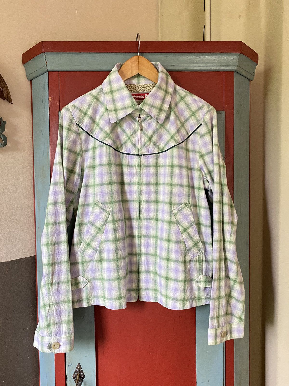 Coleman Coleman Pastel Plaid Western-Style Jacket shirt Size M / US 6-8 / IT 42-44 - 14 Thumbnail
