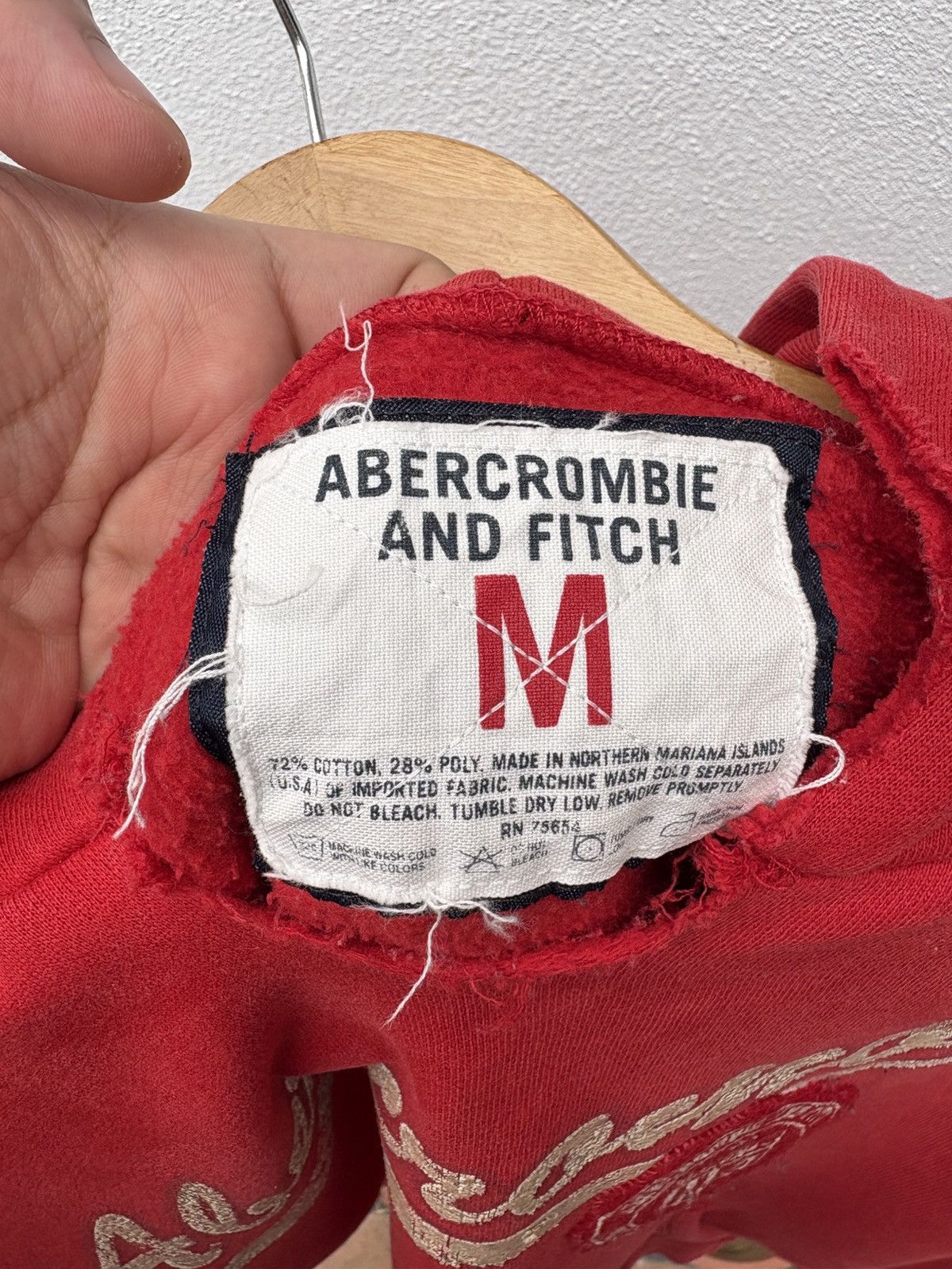 Abercrombie & Fitch Vintage Abercrombie Trashed Baggy Sweatshirt Hoodie Size US M / EU 48-50 / 2 - 7 Thumbnail