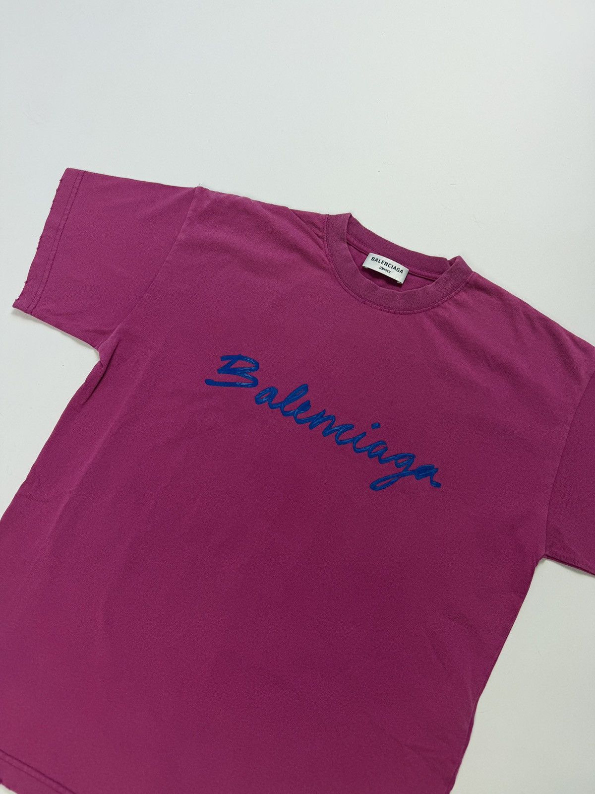 Balenciaga Balenciaga Hand Script Logo Tee Shirt Size US S / EU 44-46 / 1 - 3 Thumbnail
